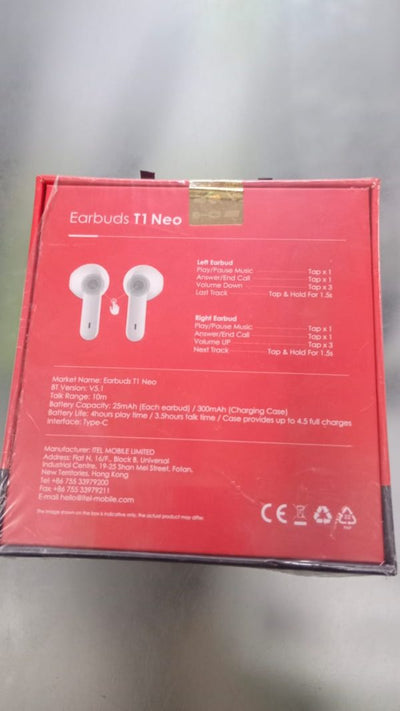 Itel Earbuds Model T1 Neo